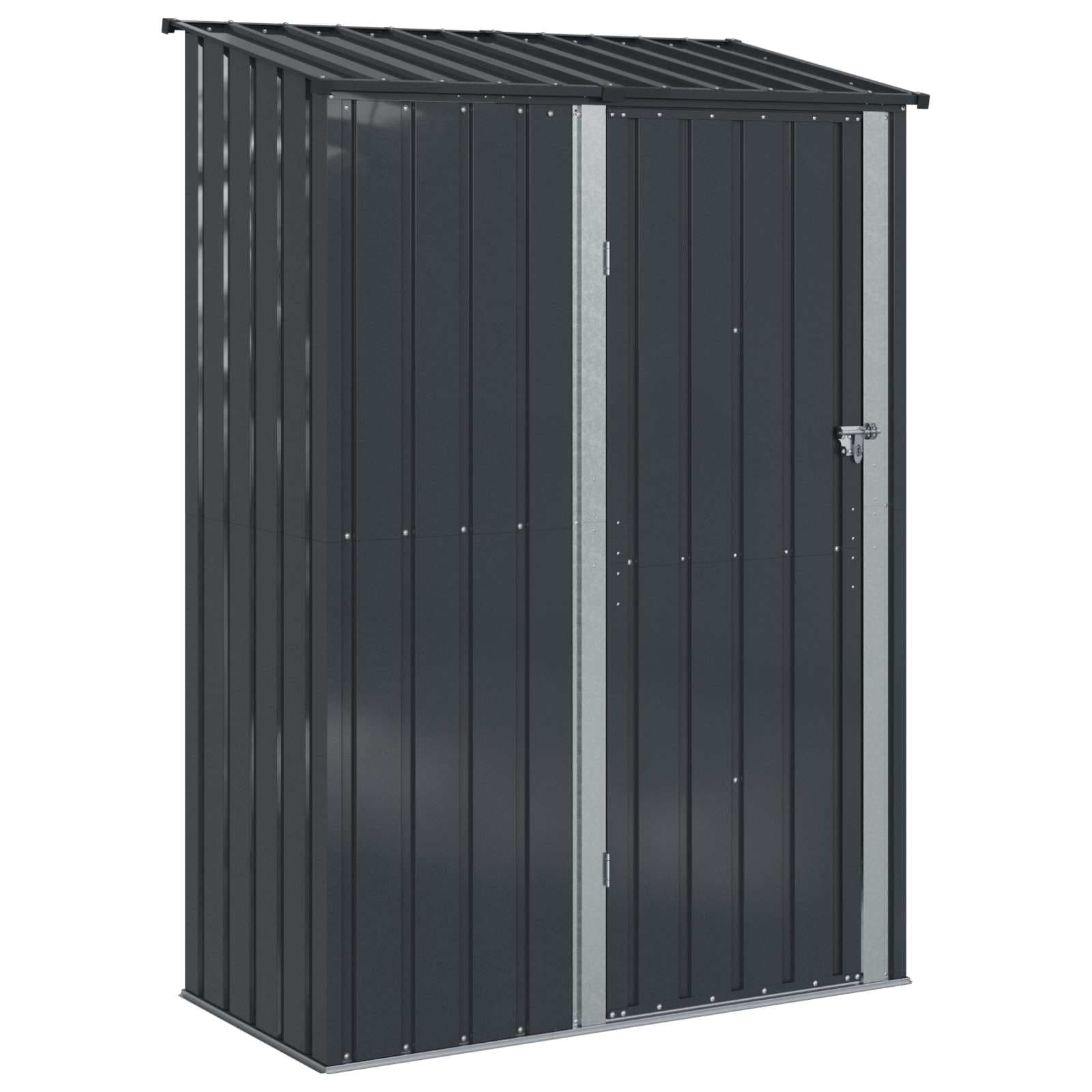 vidaXL Abrigos de jardim Antracite 140,5 x 74 x 200 cm Metal