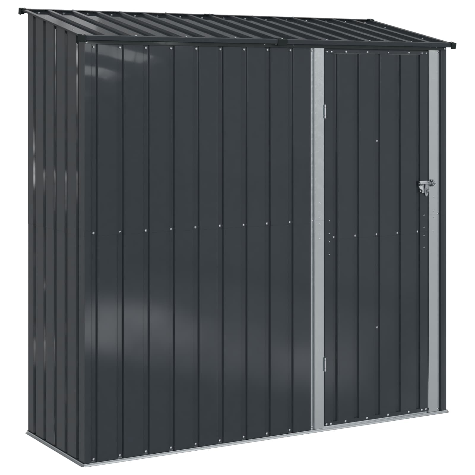 vidaXL Abrigos de jardim Antracite 203,5 x 73 x 200 cm Metal
