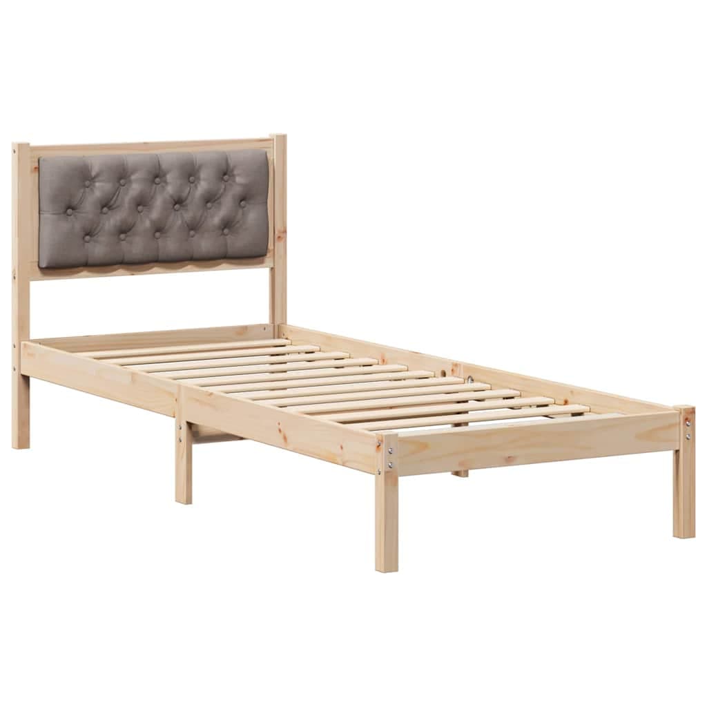 vidaXL Estrutura da Cama Cinzento-acastanhado 80 x 200 cm