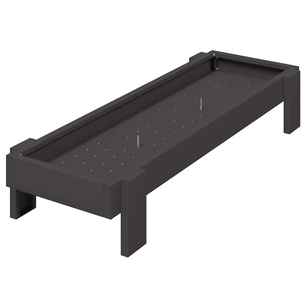 vidaXL Trófeu de Alimentação para Frangos Preto 80 x 28 x 13.5 cm