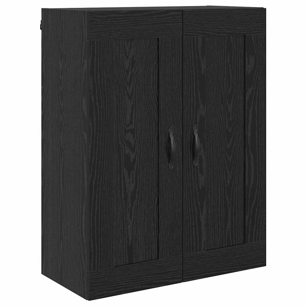 vidaXL Armário de parede Carvalho Preto 69,5 x 34 x 90 cm