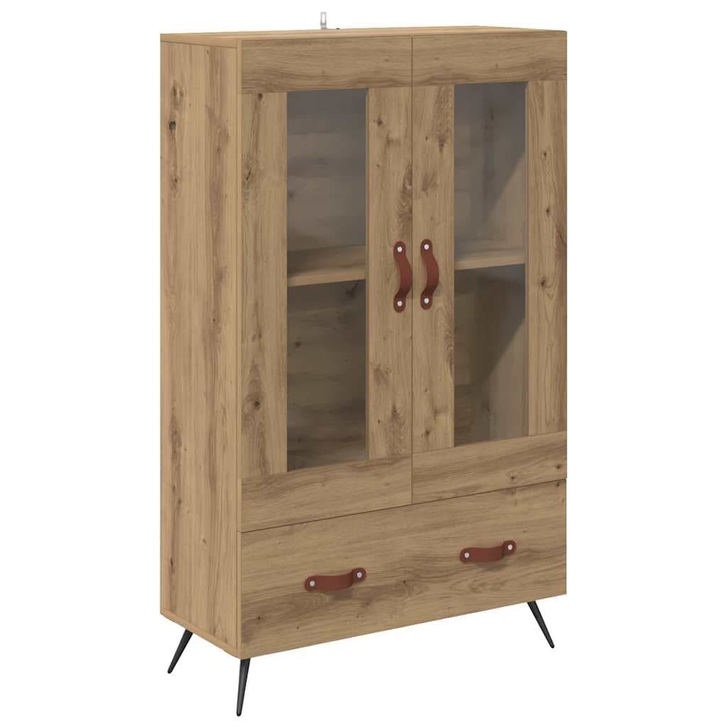 vidaXL Buffê com gaveta Carvalho Artesanal 69,5 x 31 x 115 cm