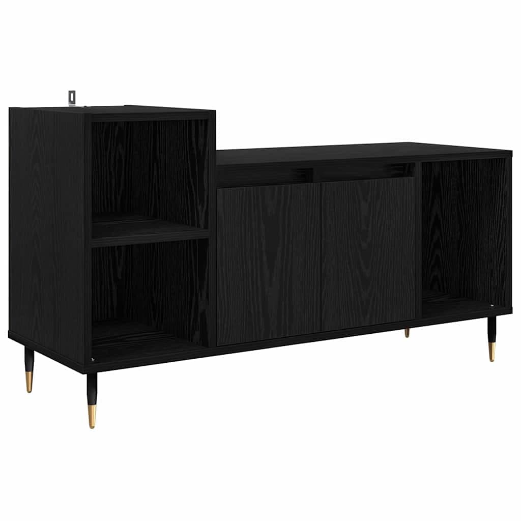 vidaXL Gabinete para TV Carvalho Preto 100 x 35 x 55 cm
