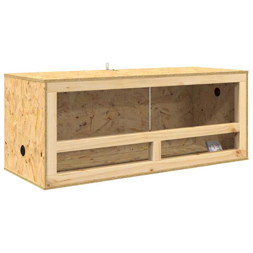 vidaXL Terrário Castanho 100 x 40 x 40 cm OSB