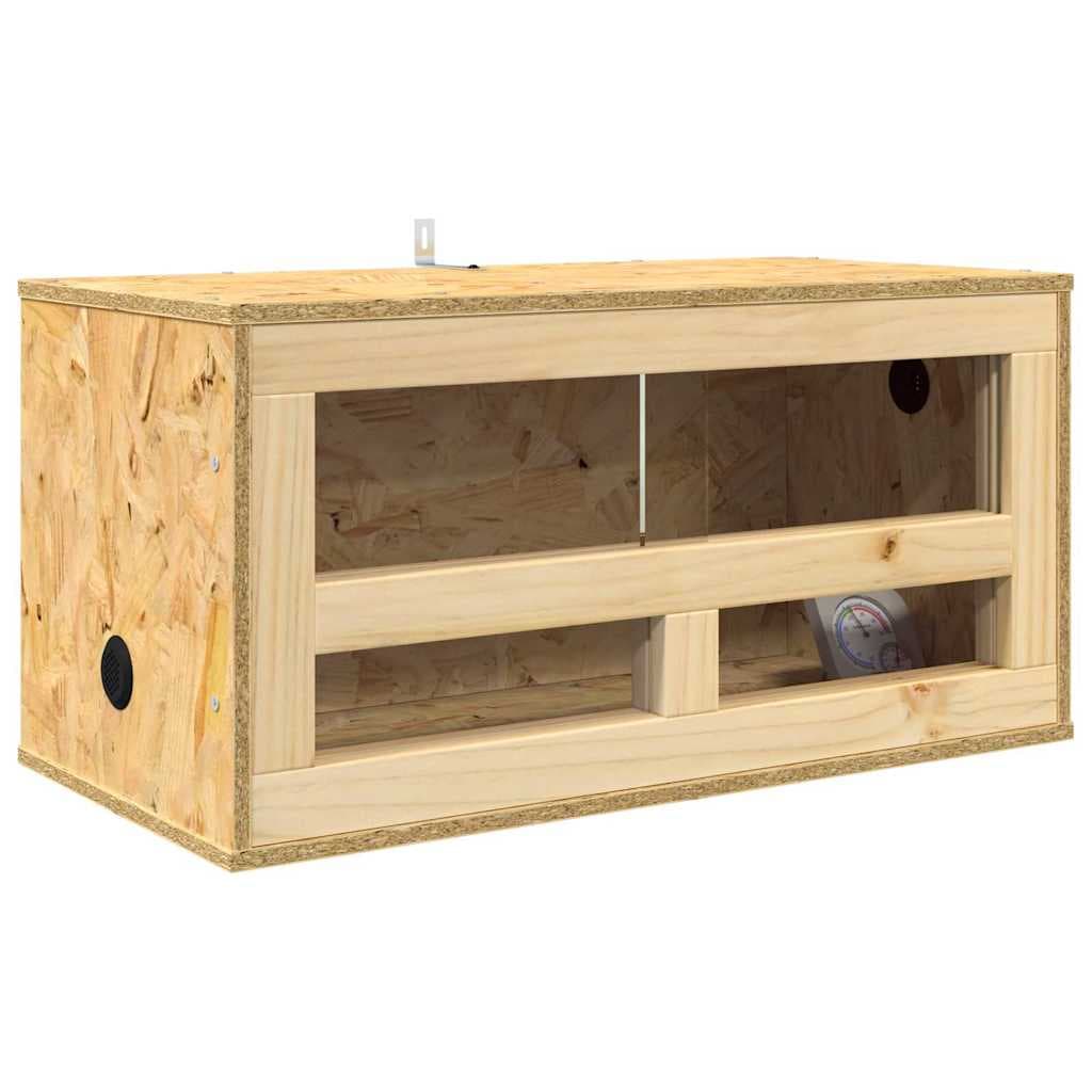 vidaXL Terrário Castanho 60 x 30 x 30 cm OSB