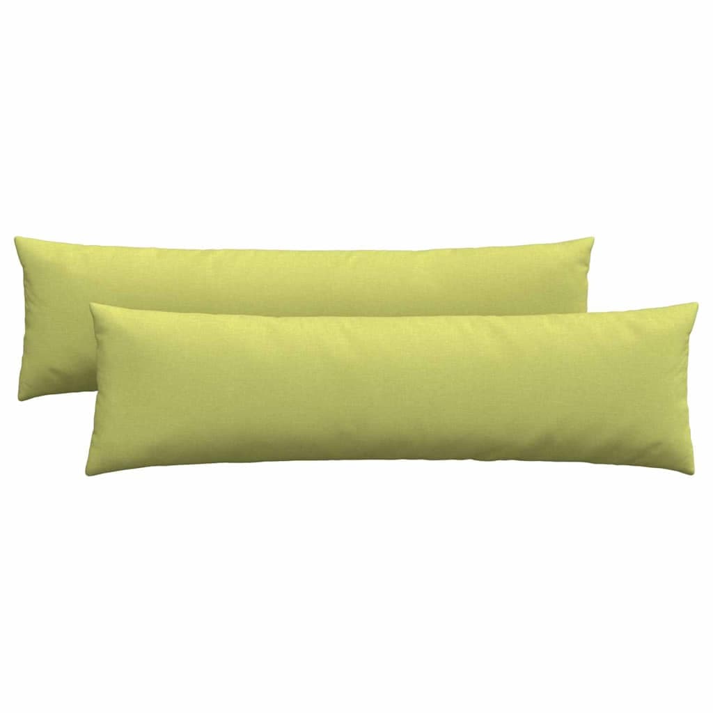 vidaXL Travesseiros de Sofá 2 pcs Verde Claro 145 x 40 cm tecido