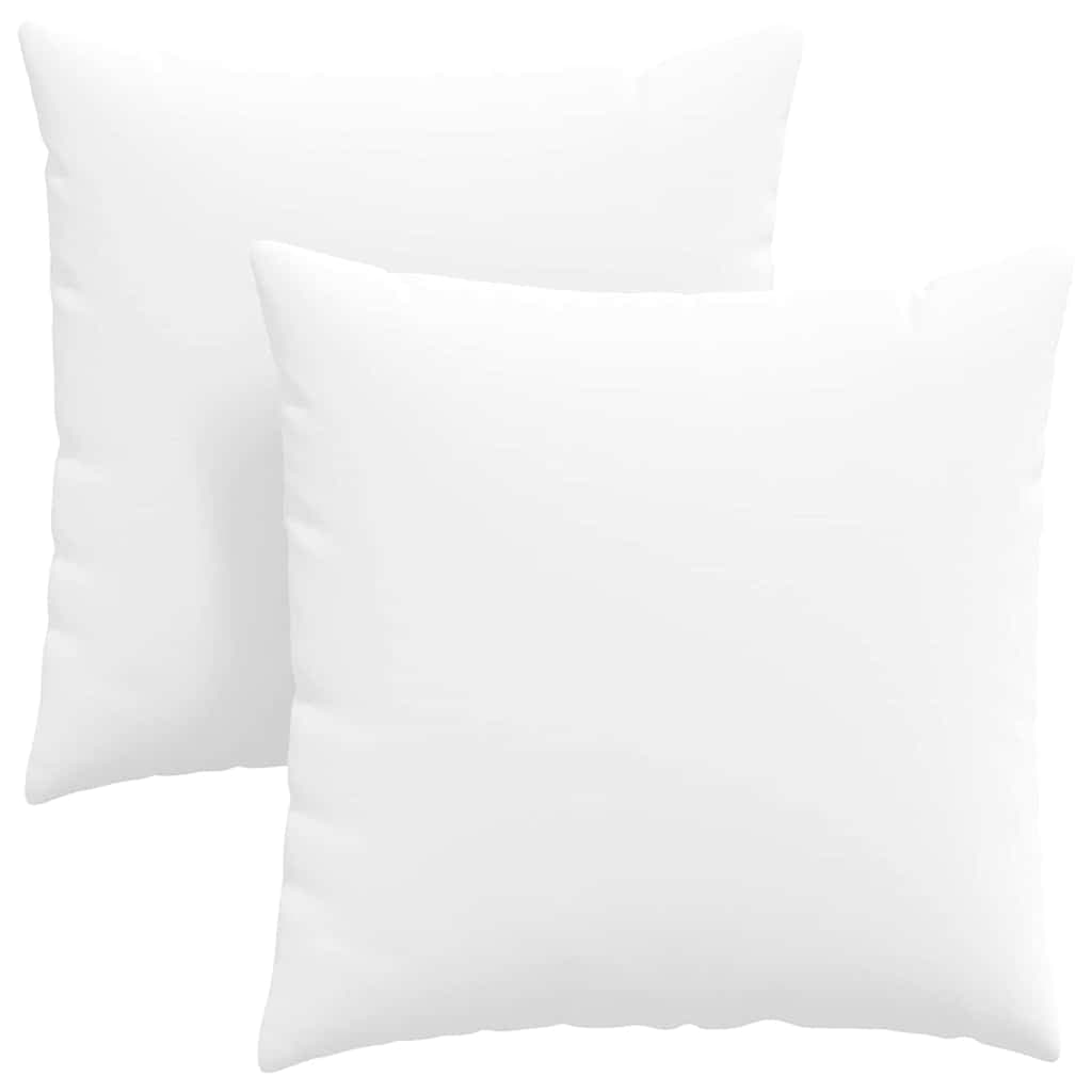 vidaXL Travesseiros de Sofá 2 pcs Branco 60 x 60 cm tecido