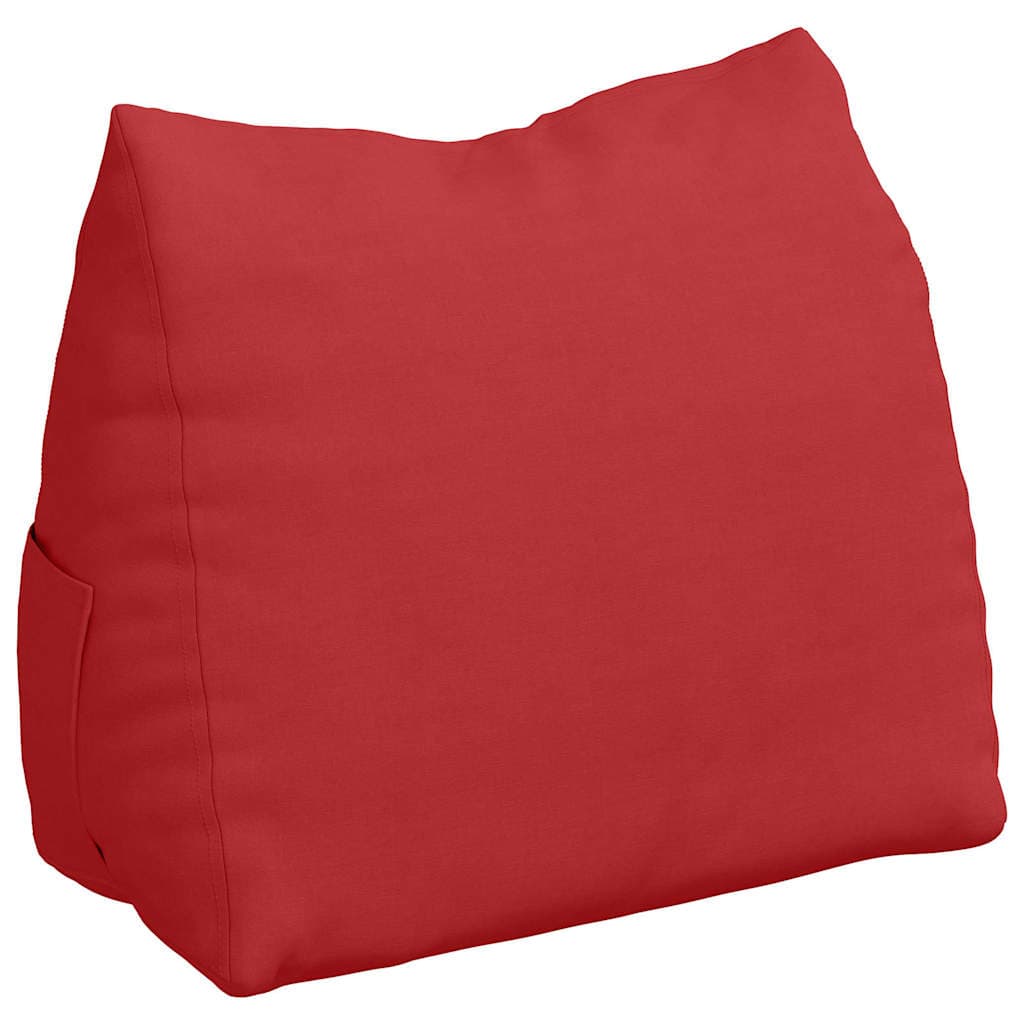 vidaXL Travesseiro para Costas Vermelho 60 X 20 X 50 cm Tecido - 2396231649