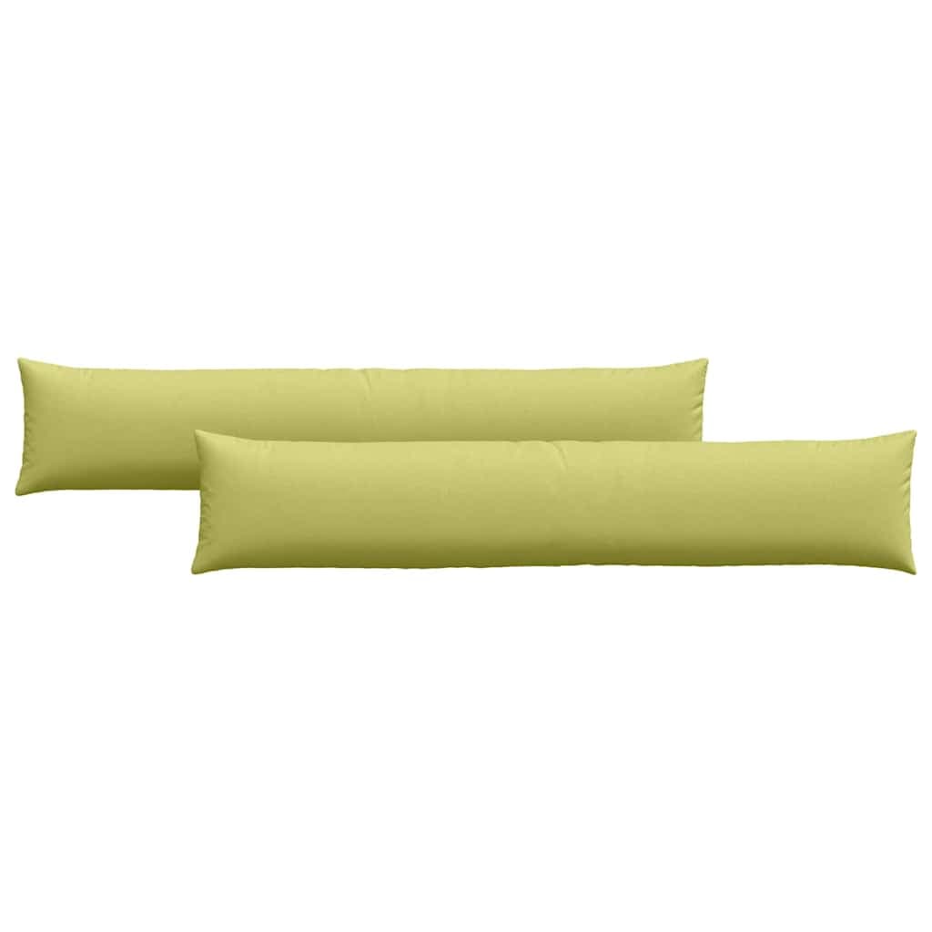 vidaXL Travesseiros de Sofá 2 pcs Verde Claro 200 x 40 cm tecido