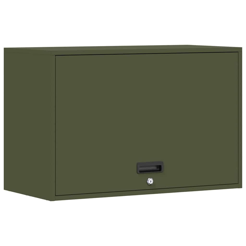 vidaXL Armário de parede para garage Verde-oliva 80 x 40 x 53 cm