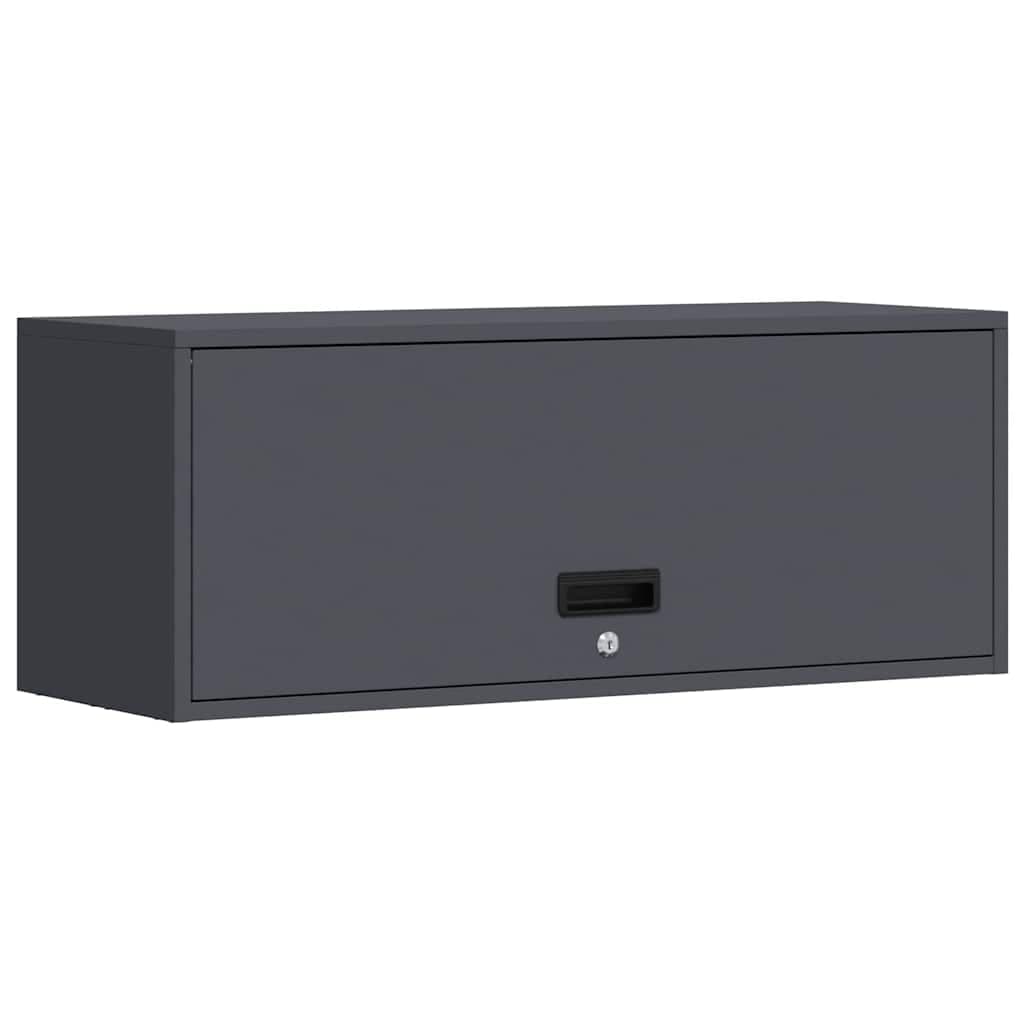 vidaXL Armário de parede para garage Antracite 90 x 33 x 35 cm