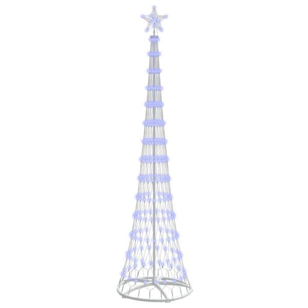 vidaXL Árvore de Natal LED com 290 Leds Azul 70 X 70 X 250 cm Metal - 1438043747