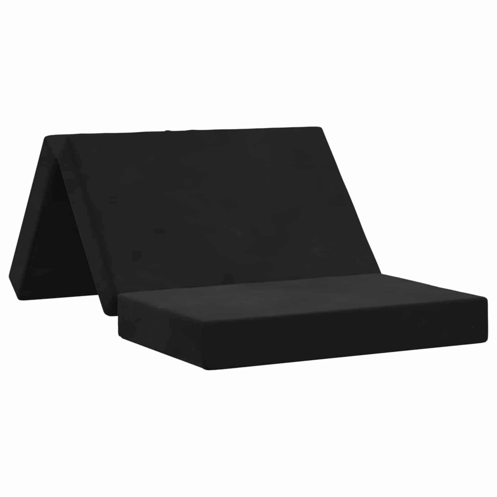 vidaXL Sofá Cama Dobrável 80 x 67 x 45 cm Preto