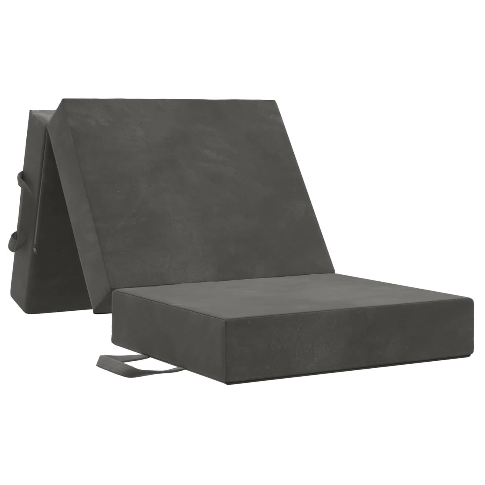 vidaXL Sofá Cama Dobrável 90 x 67 x 45 cm Cinzento-Escuro