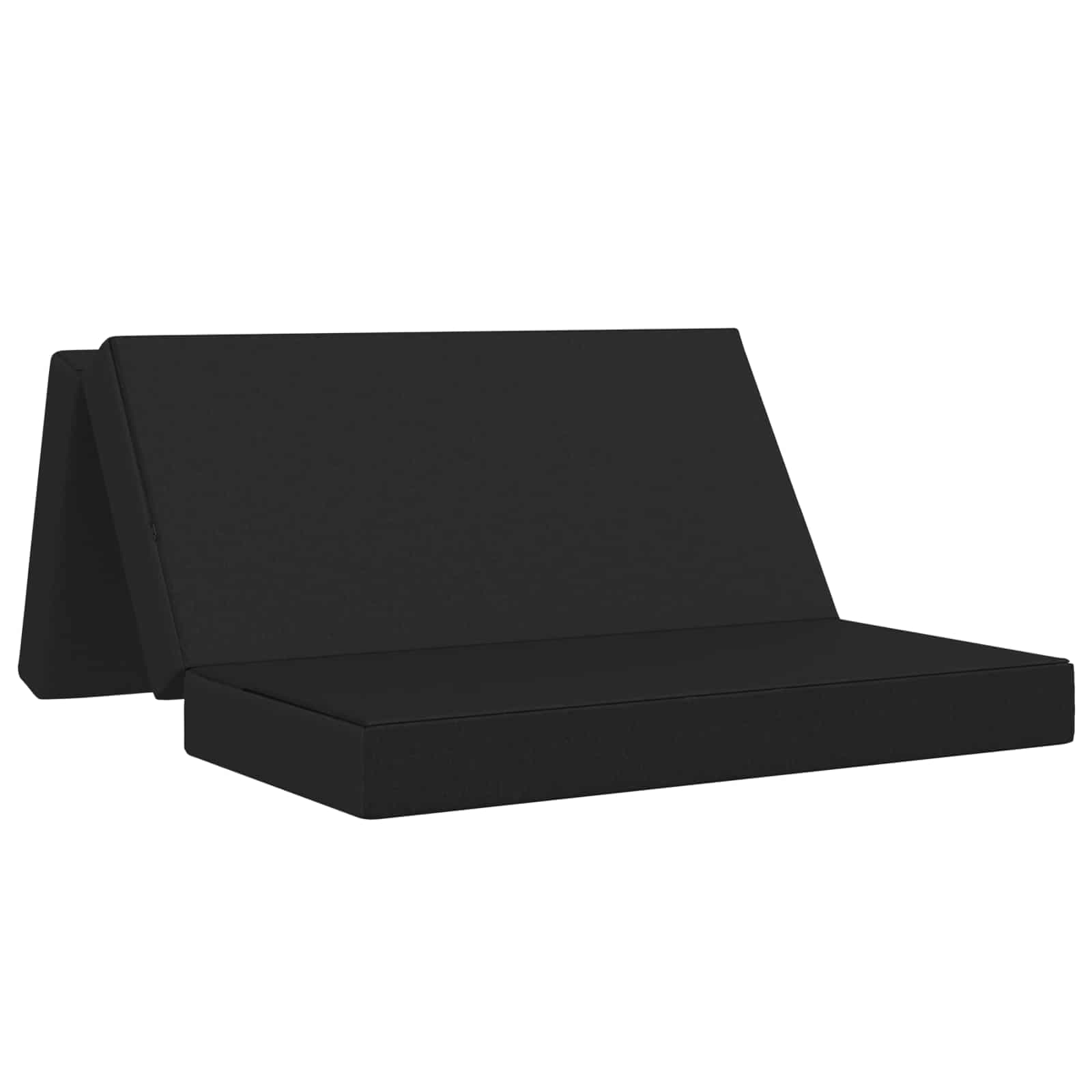 vidaXL Sofá Cama Dobrável 160 x 67 x 45 cm Preto