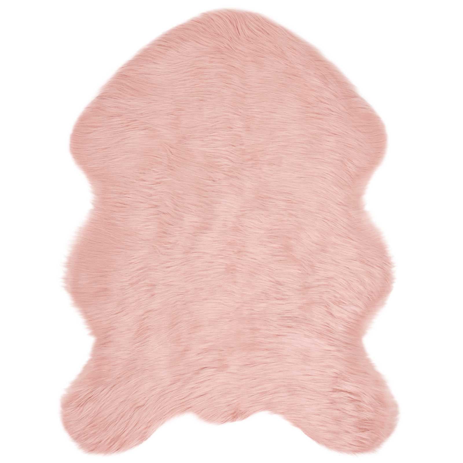 Tapete vidaXL Sintético de Pele de Ovelha Tafalla Rosa 80 X 120 cm - 3968356268