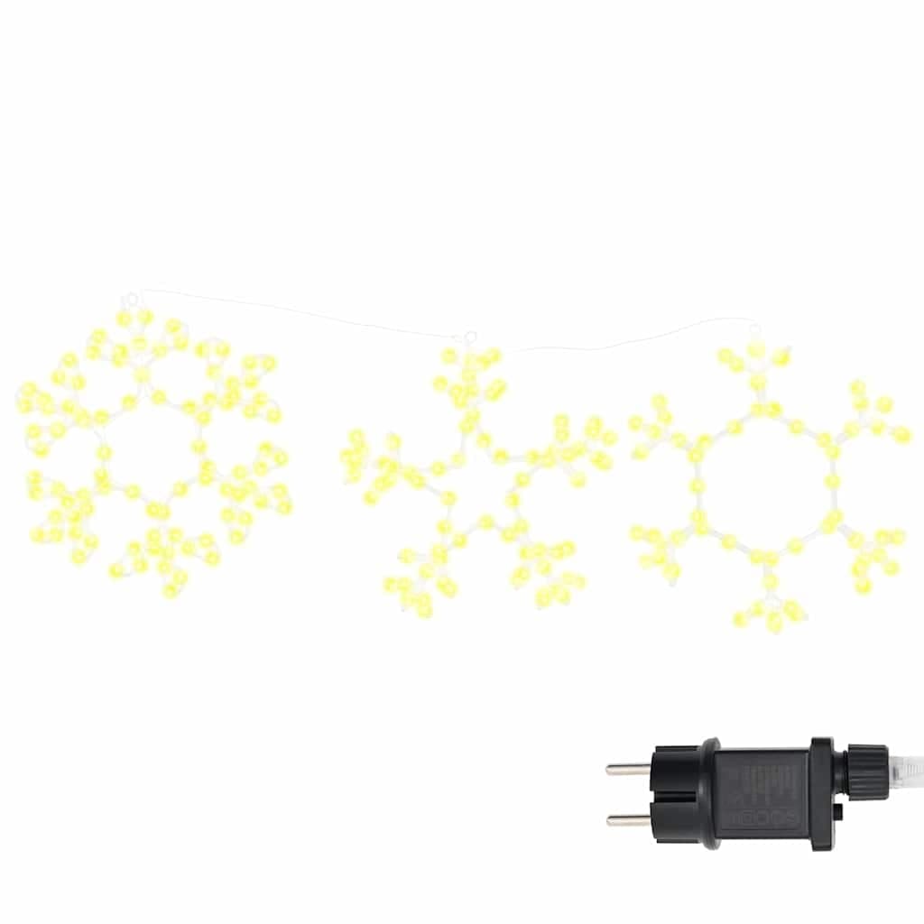 vidaXL Floco de Natal com 252 Leds Branco Quente 45 X 38 cm Pvc - 2198921415