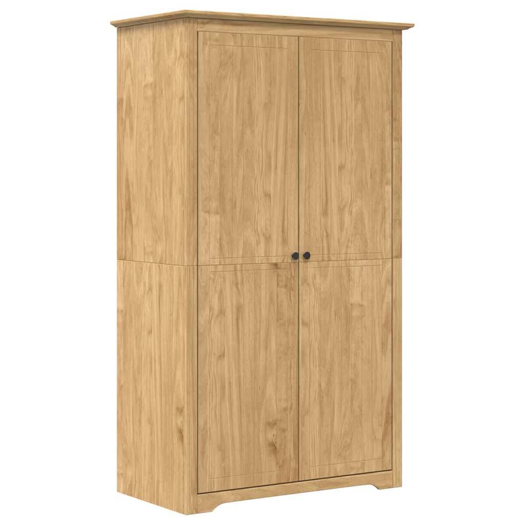vidaXL Guarda-roupa com porta BODO Marrom mel 53,5 x 99 x 173 cm