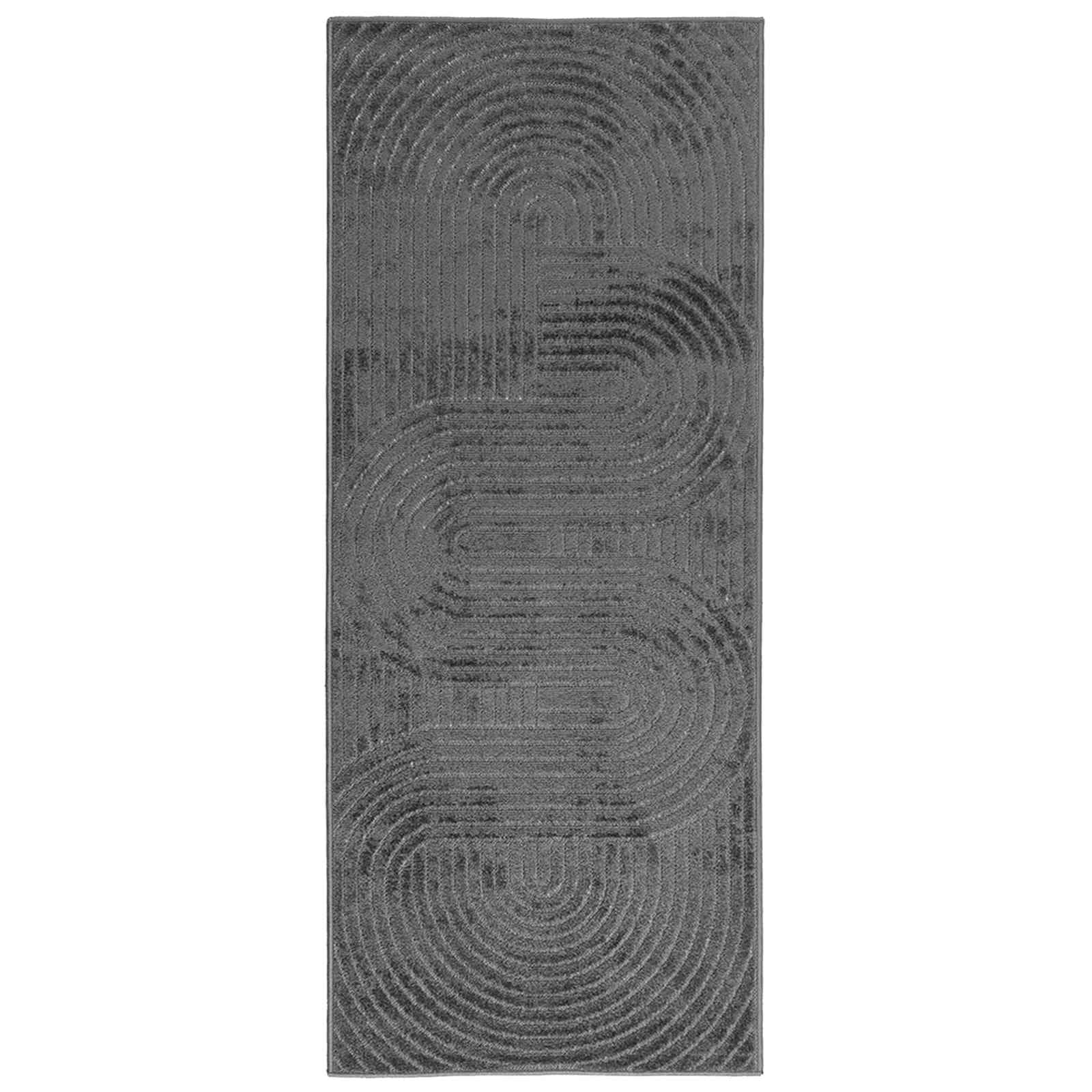 Tapete vidaXL de Área Palmeras Antracite 200 X 80 cm Poliéster - 3025603781