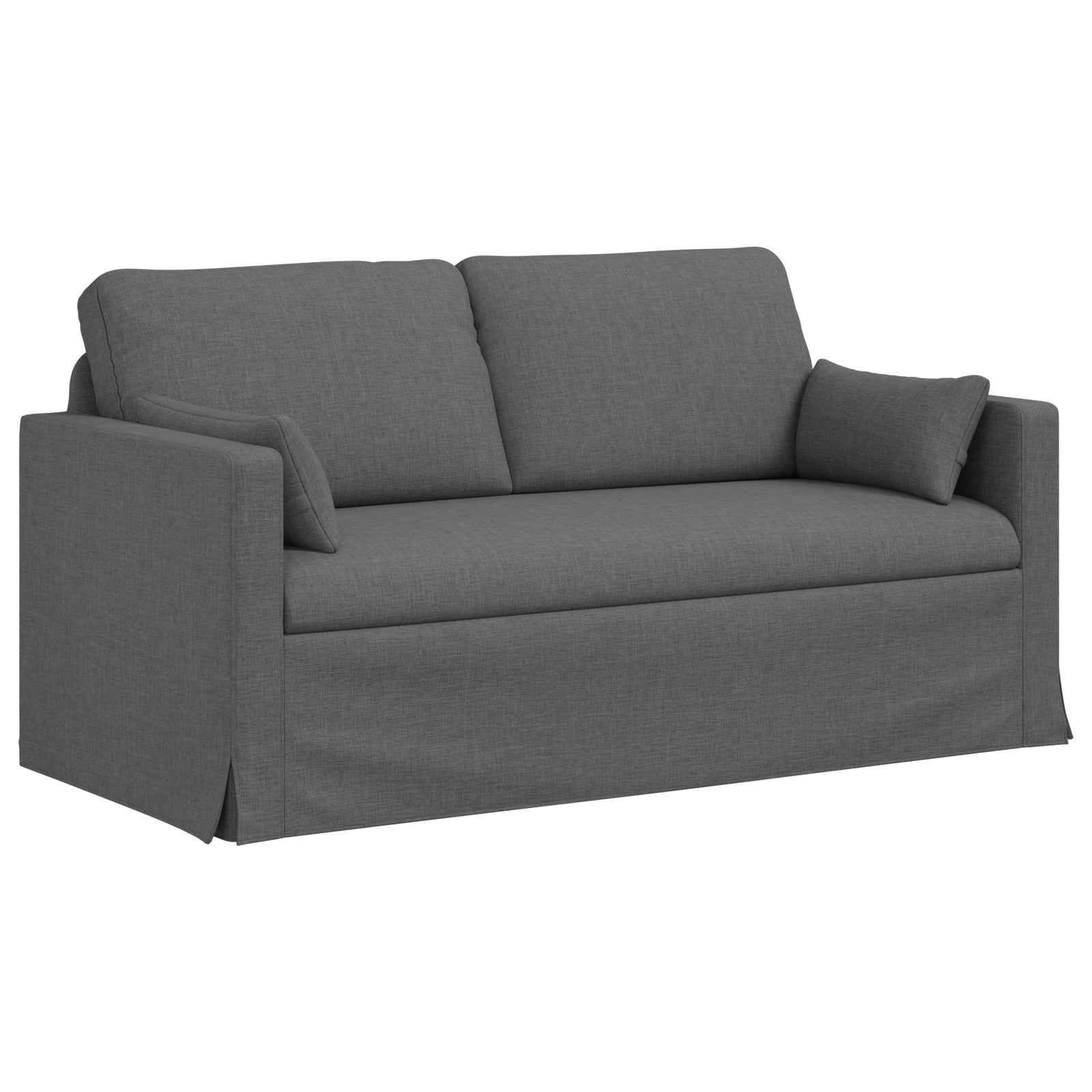 vidaXL Sofá Cinza Escuro 158 x 78 x 80 cm tecido