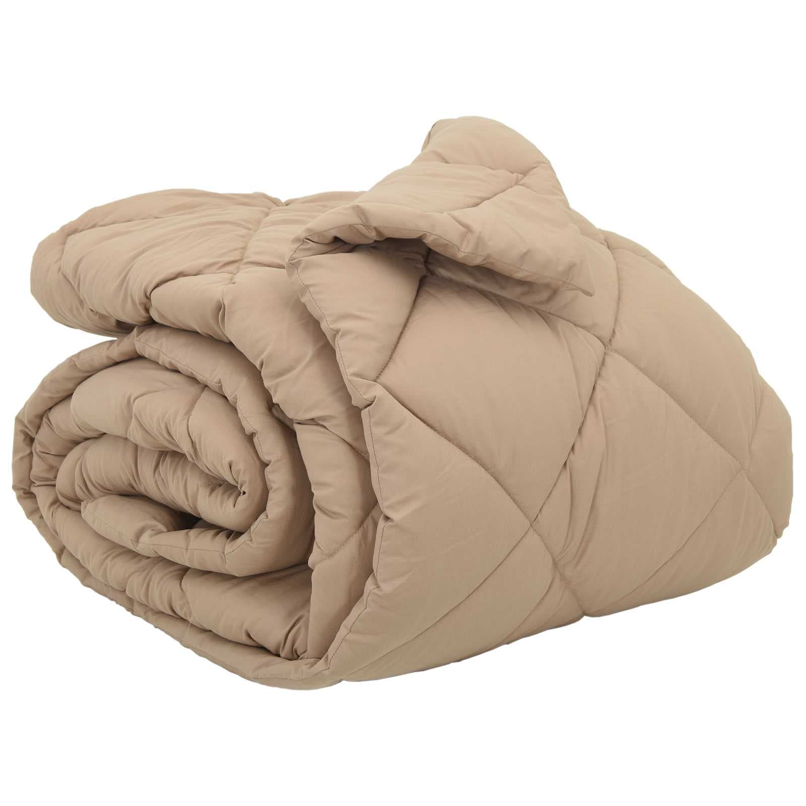 vidaXL Edredom de Inverno Cinzento-acastanhado 220 x 240 cm Microfibra