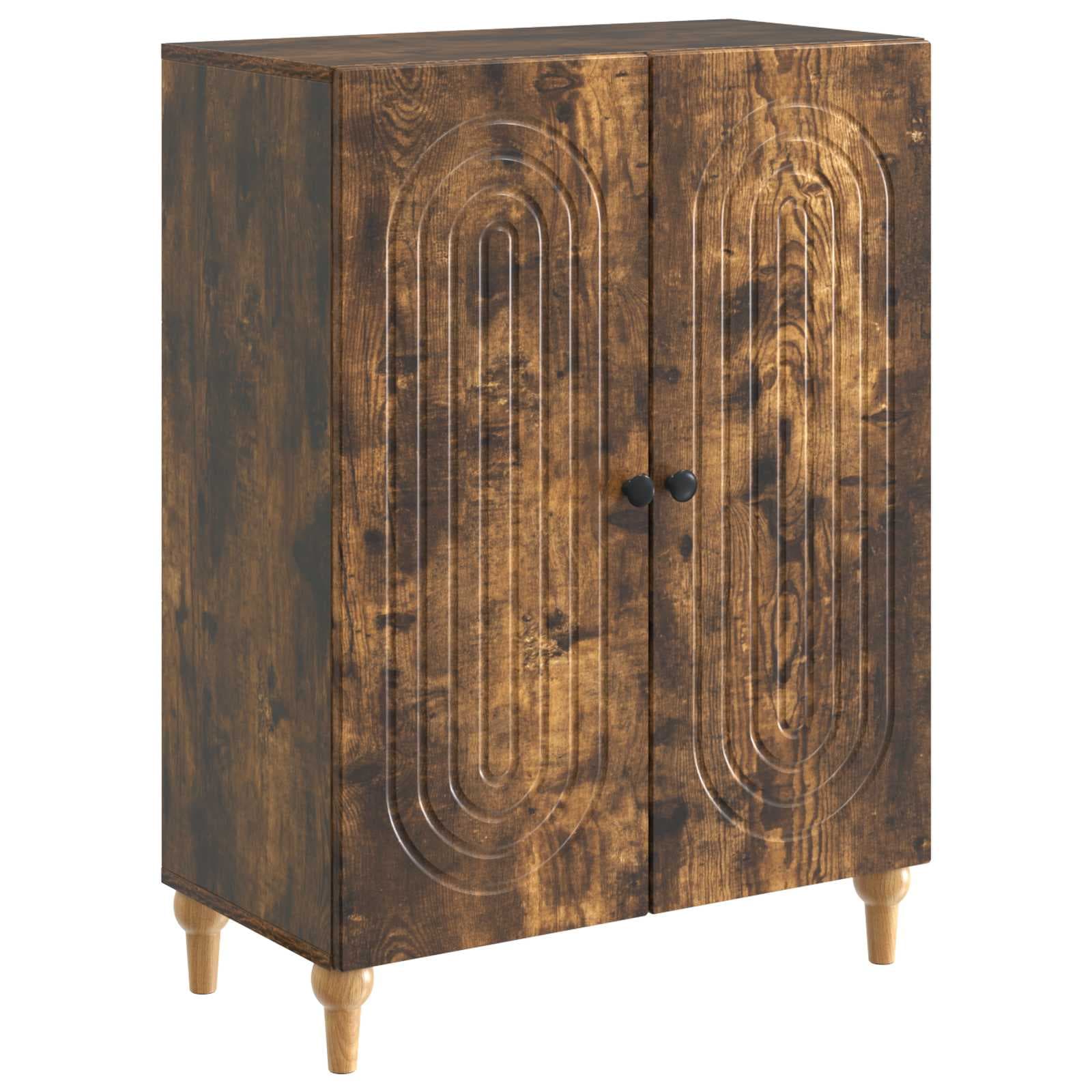 vidaXL Buffet Carvalho Fumado 66 x 34,5 x 90 cm Derivados de Madeira