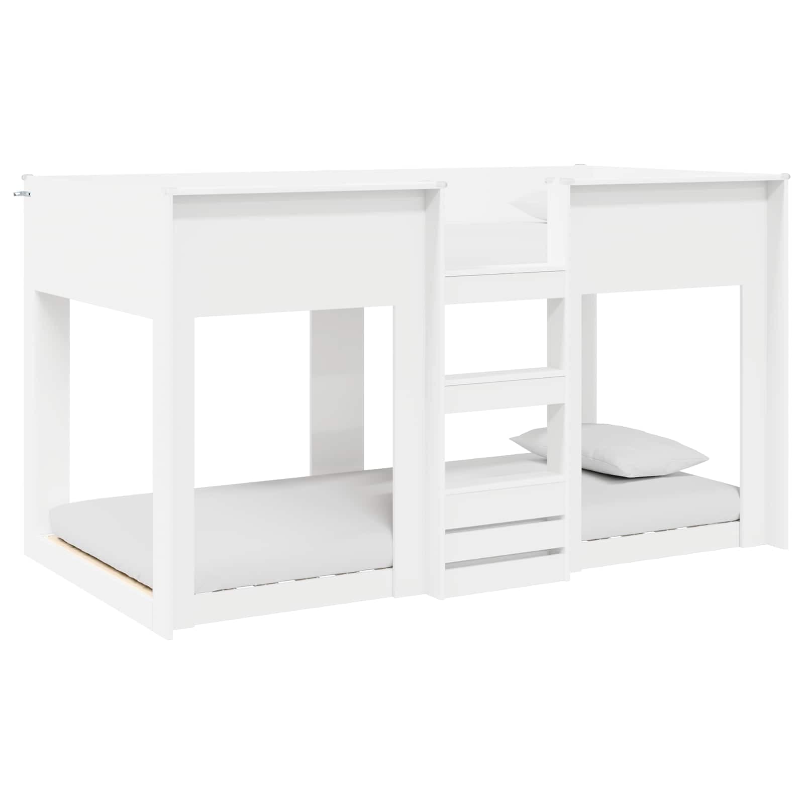 vidaXL Beliche para Crianças Branco 75 x 190 cm Madeira processada