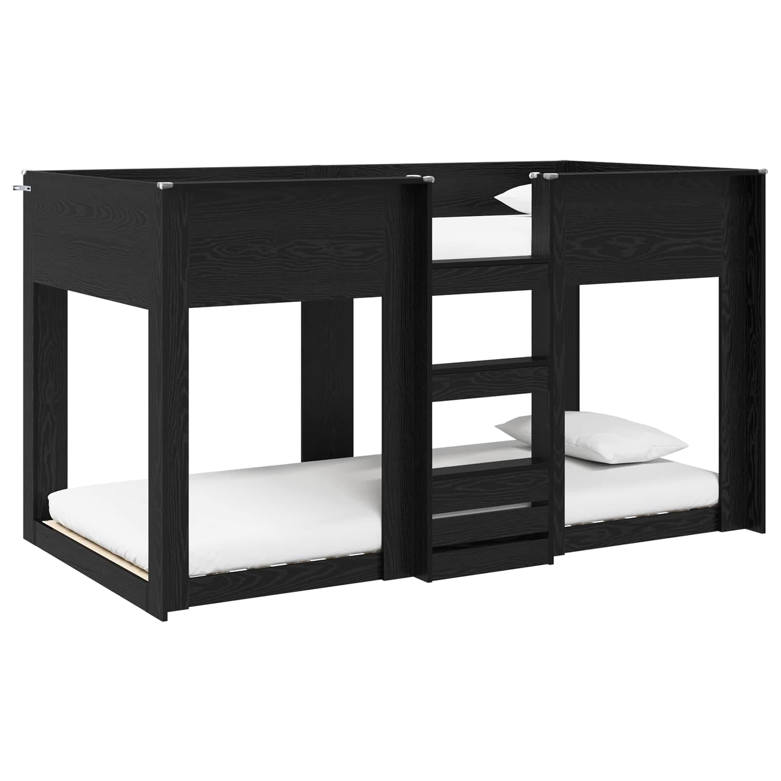 vidaXL Beliche para Crianças Carvalho Preto 90 x 200 cm