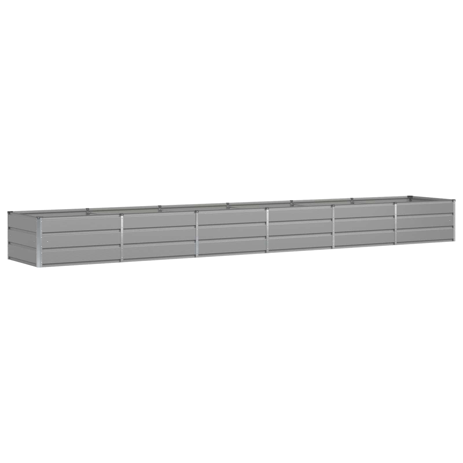 vidaXL Floreira Cinzento-claro 480 x 80 x 45 cm Aço