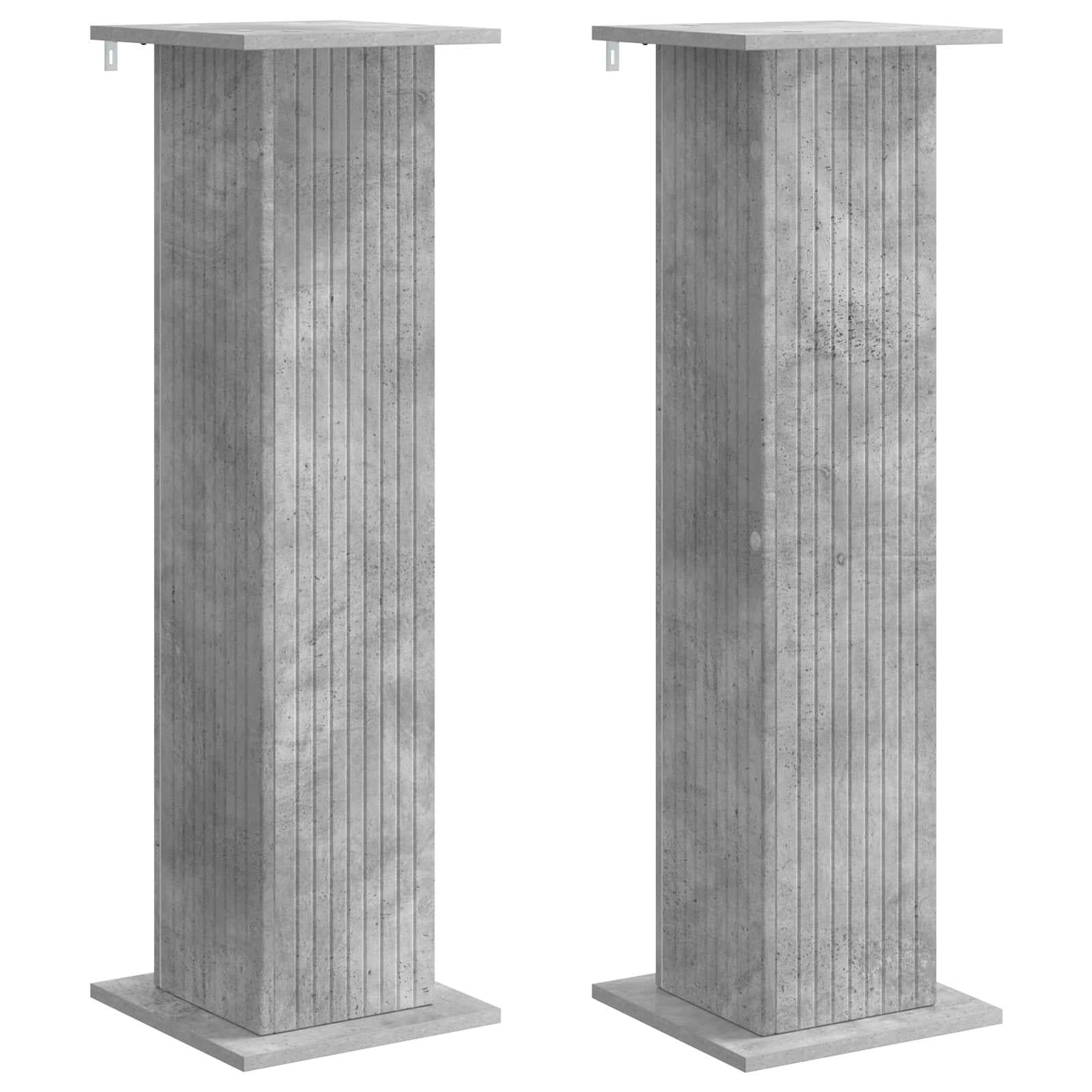 vidaXL Suporte para Plantas 2 pcs Cinzento Cimento