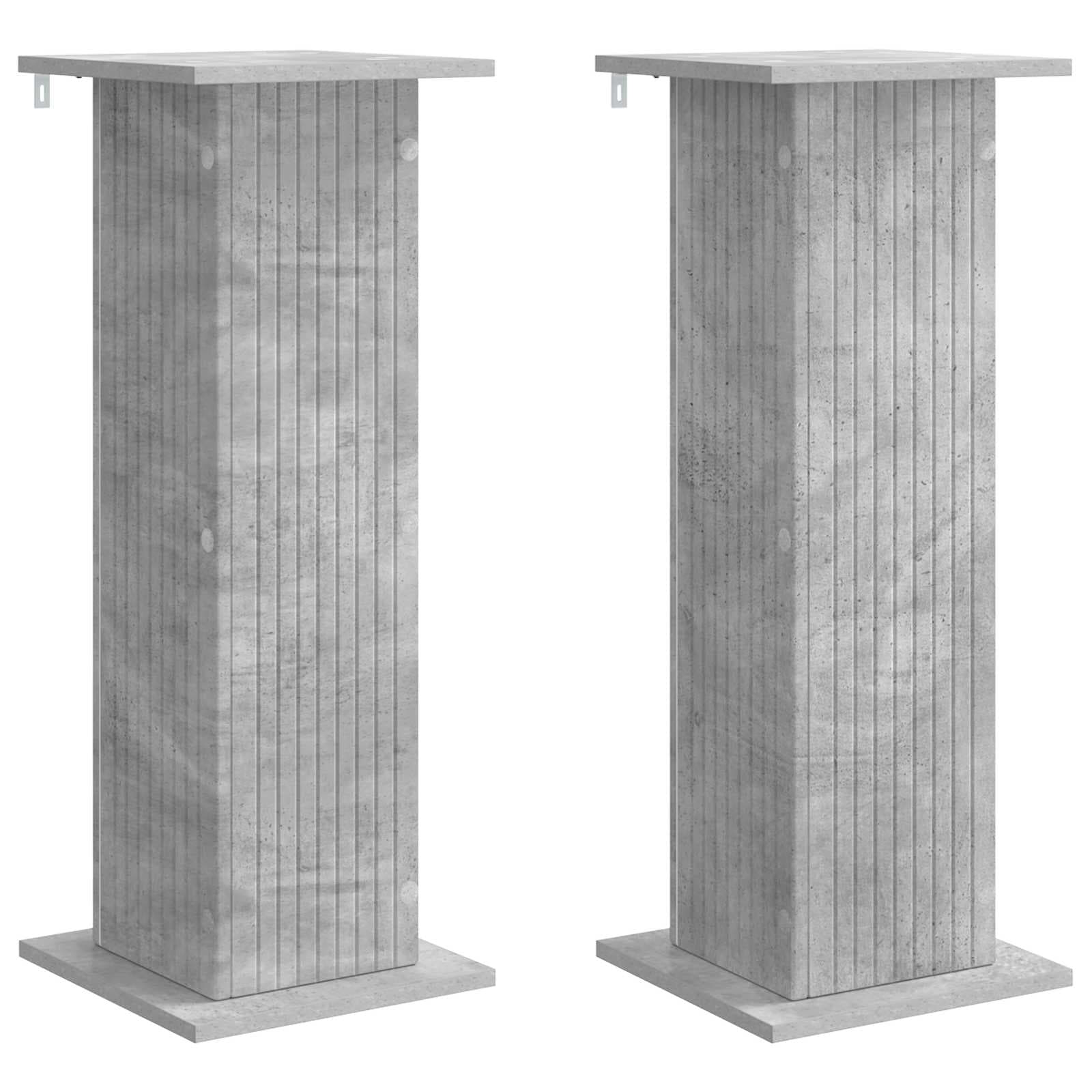 vidaXL Suporte para Plantas 2 pcs Cinzento Cimento 30,5 x 30 x 80,5 cm