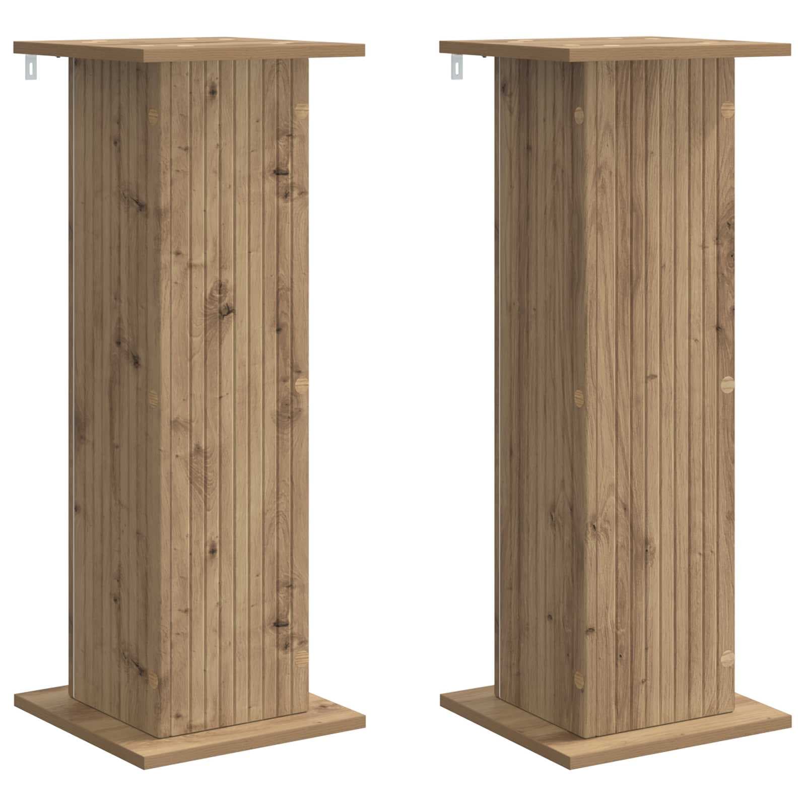 vidaXL Suporte para Plantas 2 pcs Carvalho Arttisan