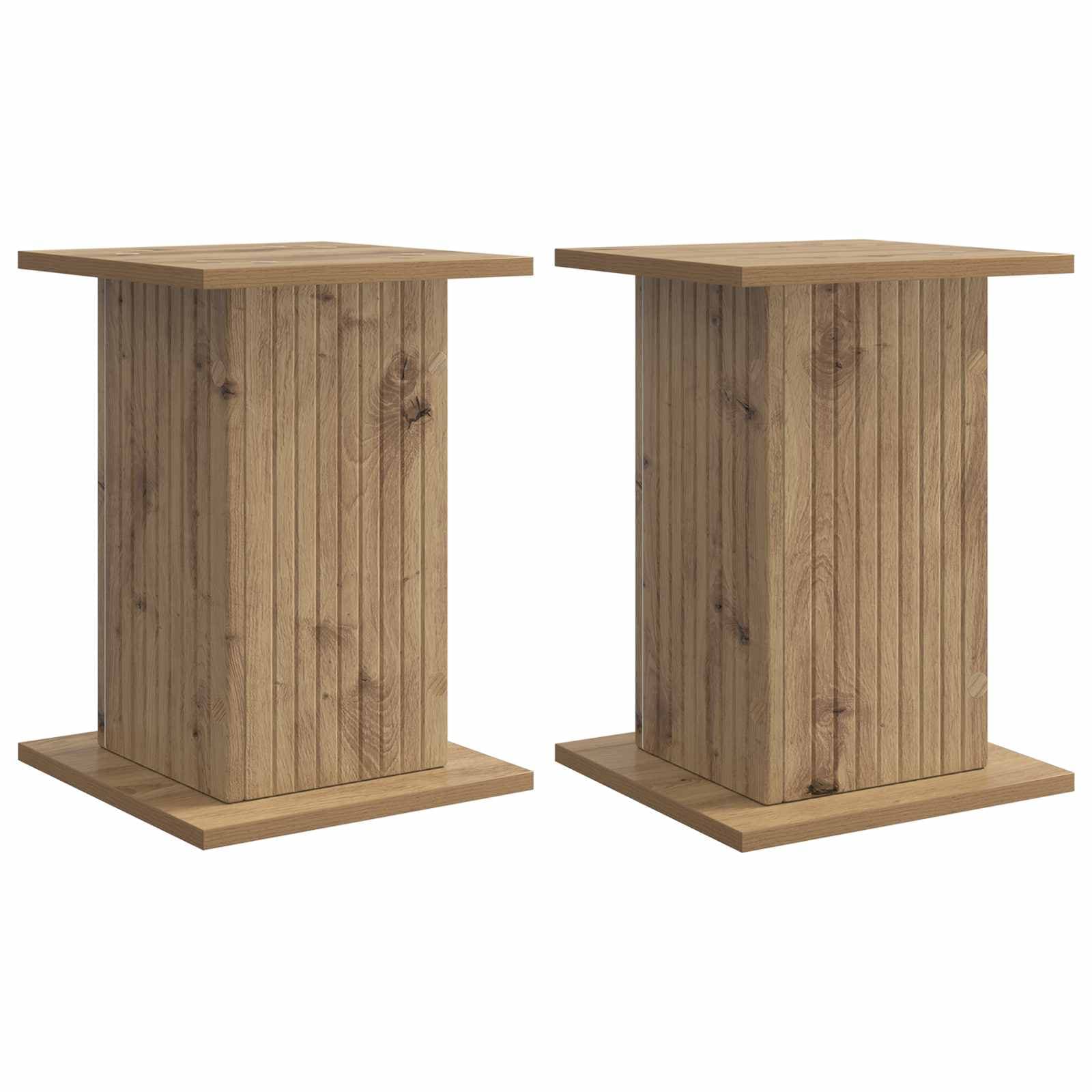 vidaXL Suporte para Plantas 2 pcs Carvalho Arttisan 30,5 x 30 x 43 cm