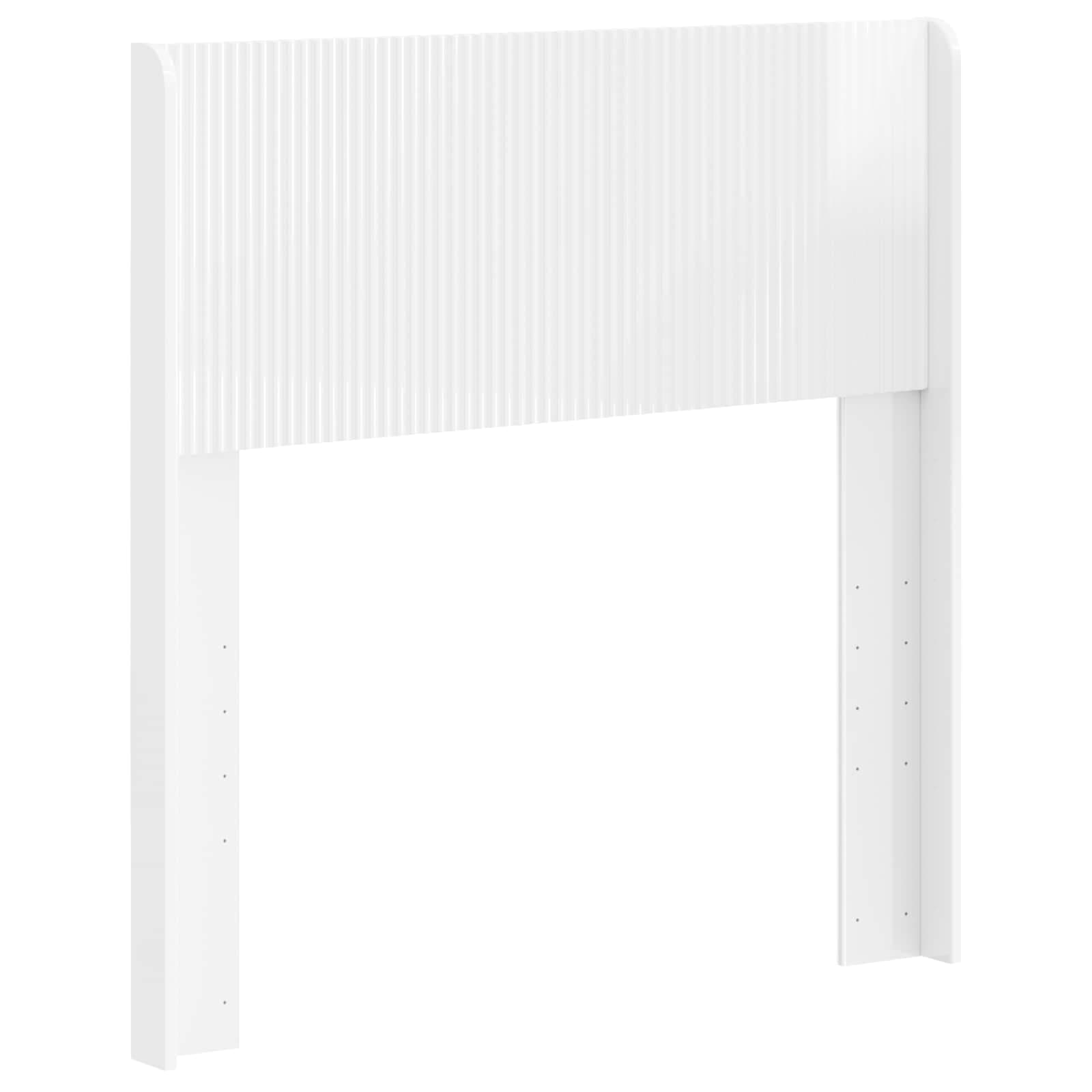 vidaXL Cabeceira Branco Brilhante PB