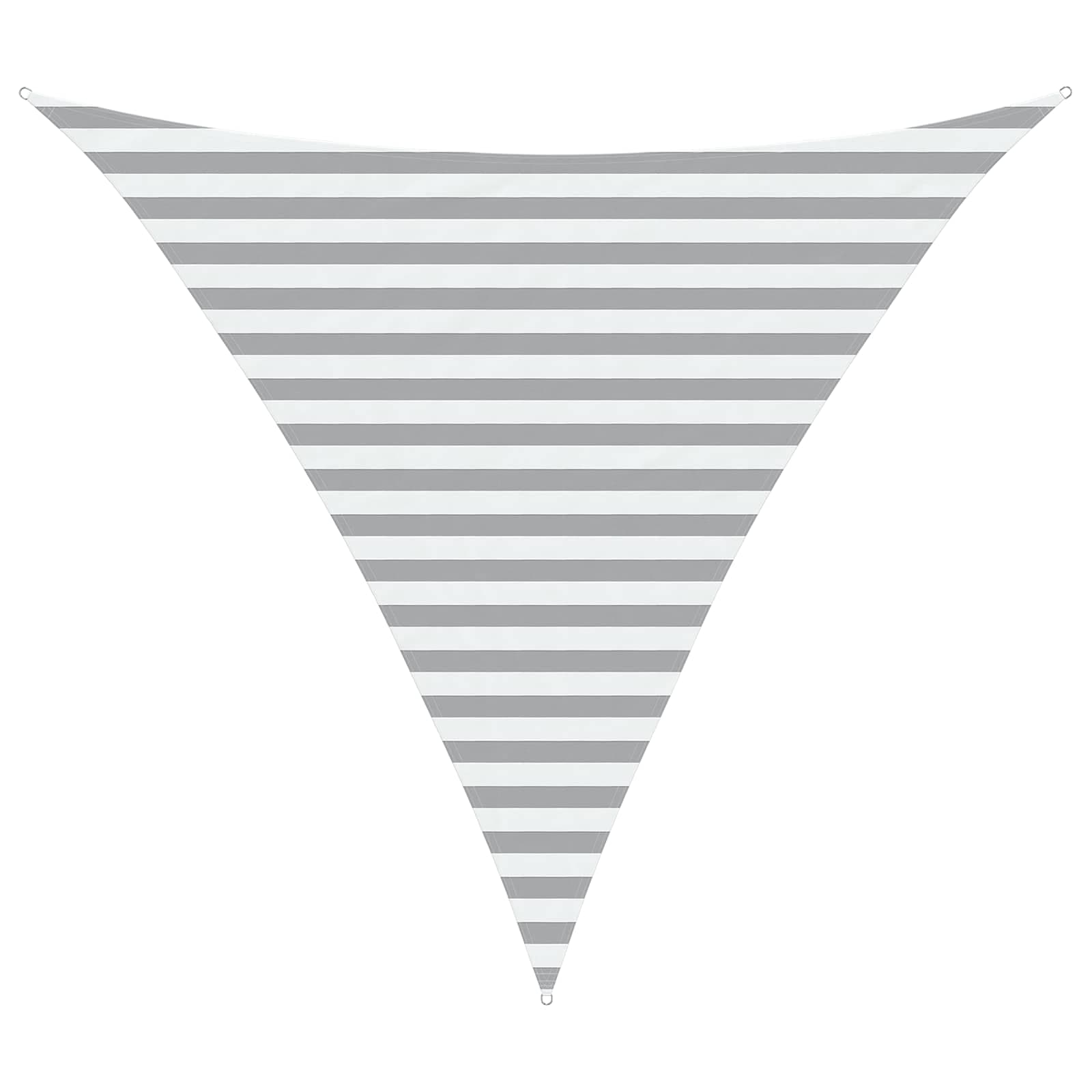 vidaXL Vela de sombra solar Cinza Claro e Branco 3 x 3 x 3 m