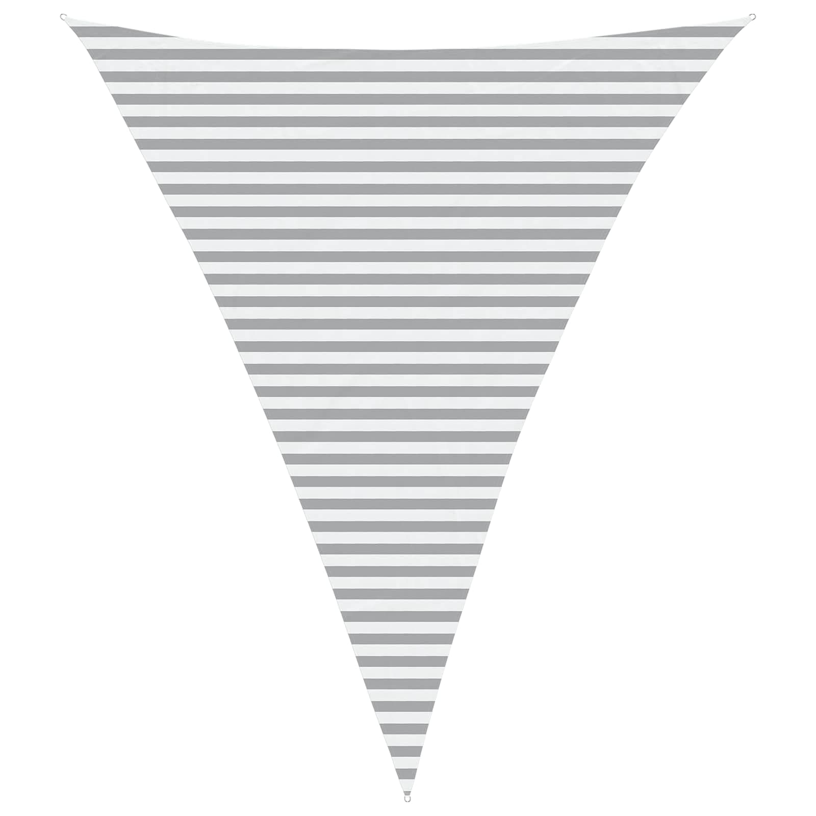 vidaXL Vela de sombra solar Cinza Claro e Branco 4 x 5 x 5 m