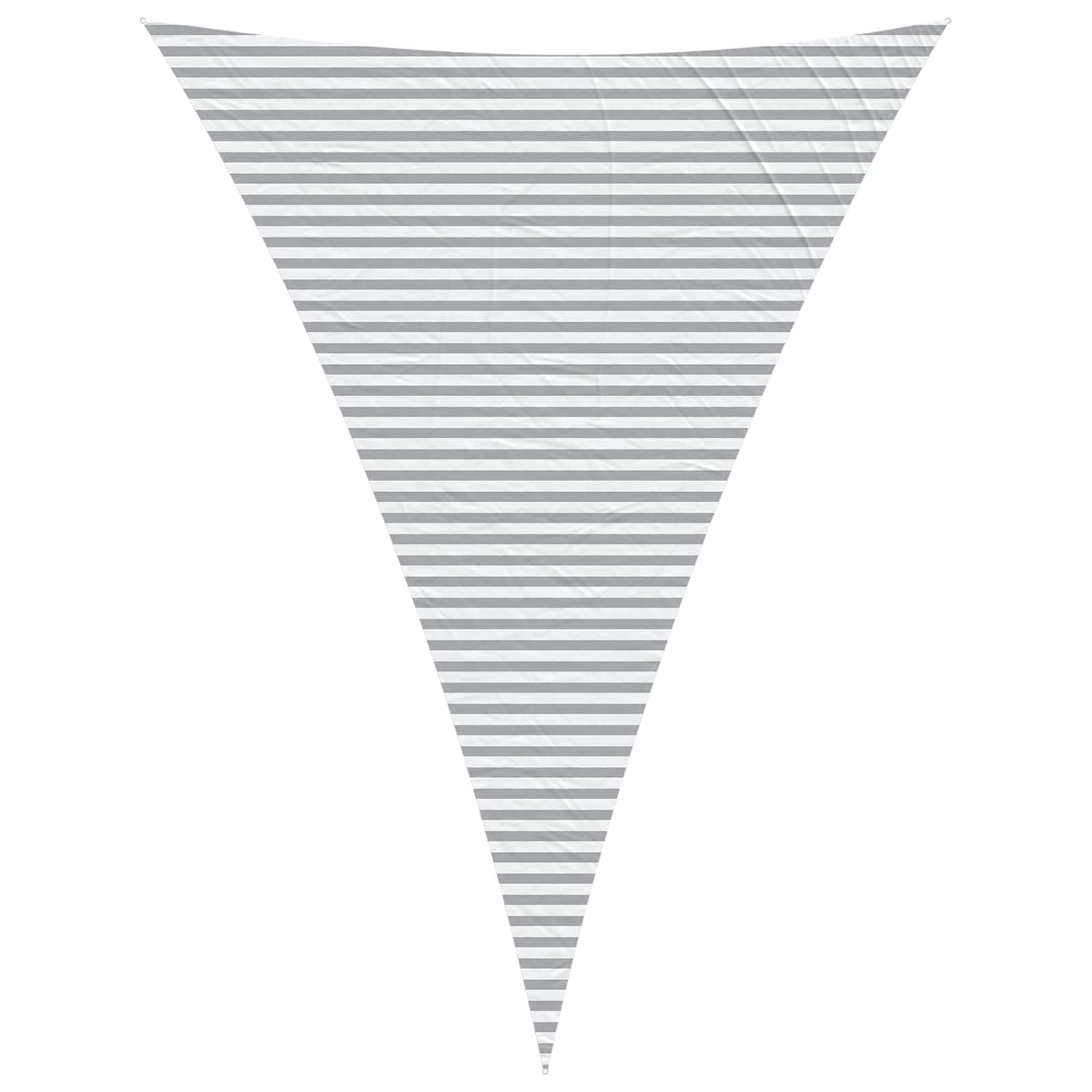 vidaXL Vela de sombra solar Cinza Claro e Branco 5 x 7 x 7 m