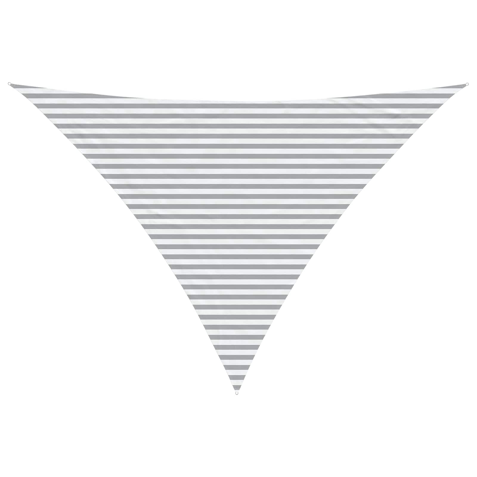 vidaXL Vela de sombra solar Cinza Claro e Branco 5 x 5 x 6 m