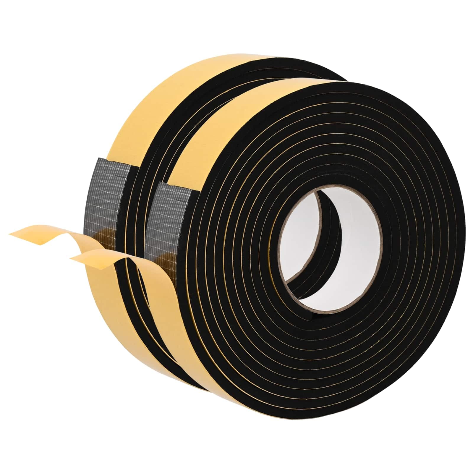 vidaXL Fita de espuma autoadesiva 2 pcs Preto 40mm x 5m Espuma CR