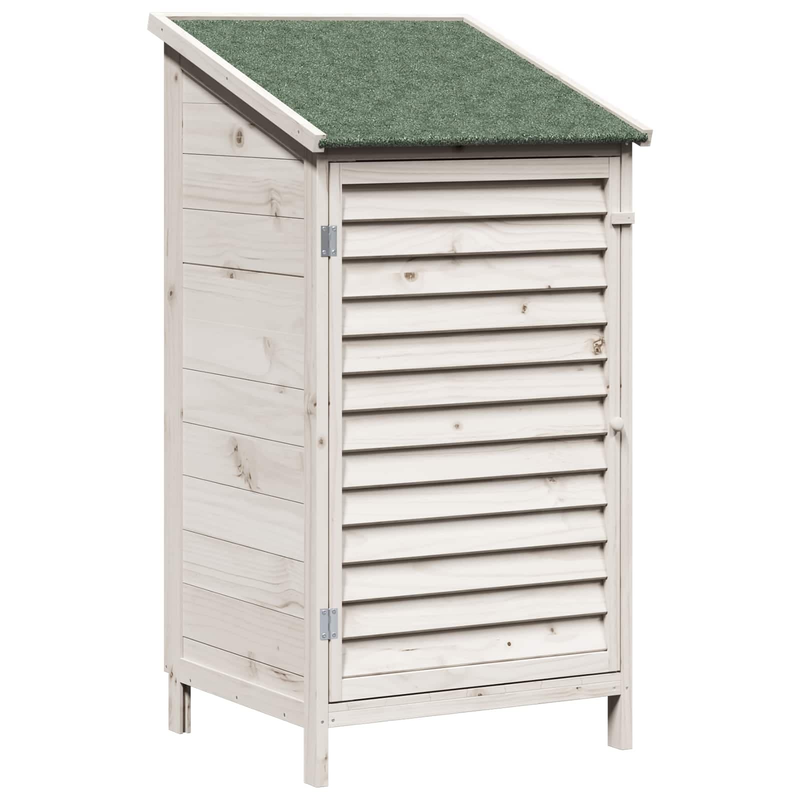 vidaXL Galpão de Jardim com telhado Branco 59 x 56 x 113,5 cm