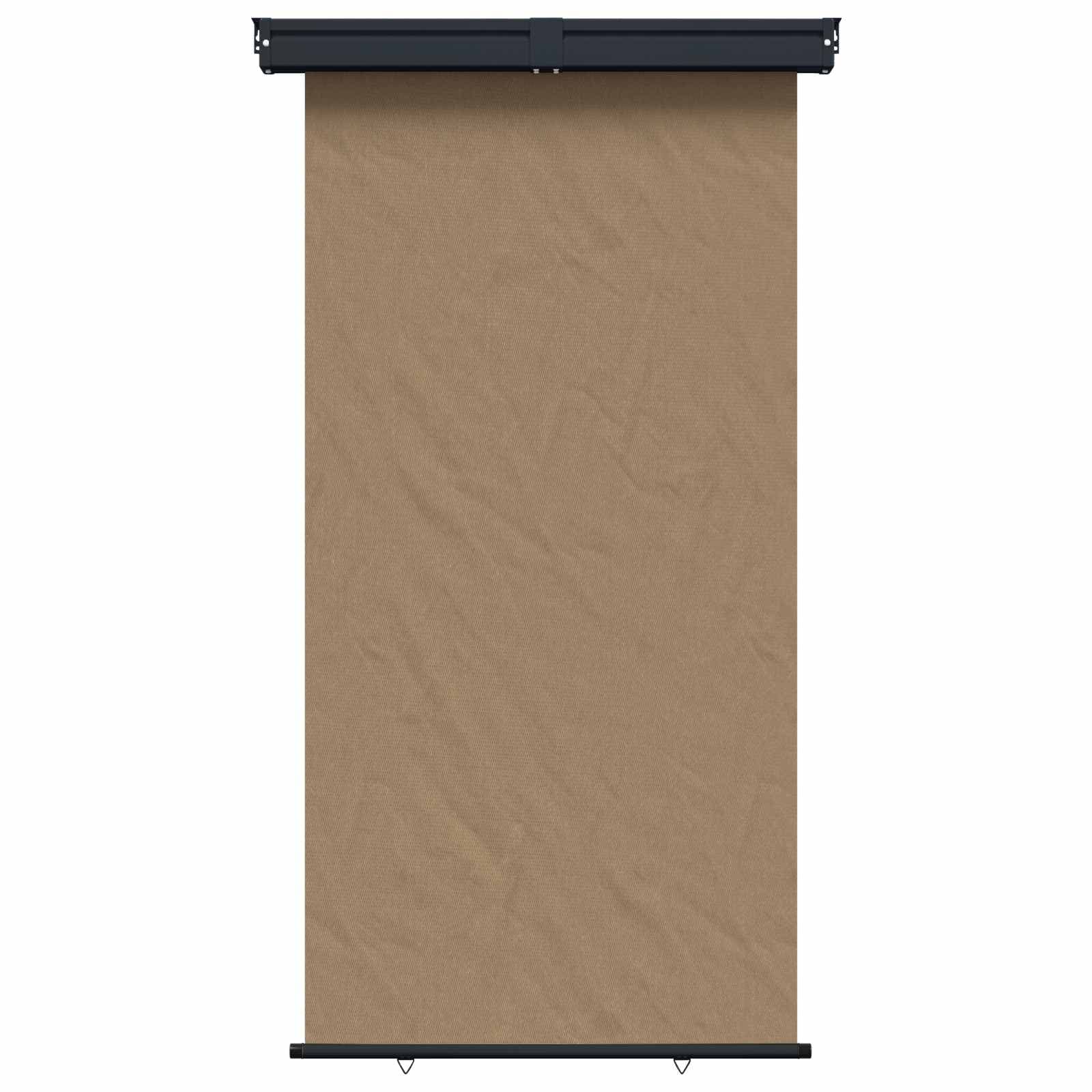 vidaXL Toldo Lateral de Varanda 100% poliéster, ferro e aço