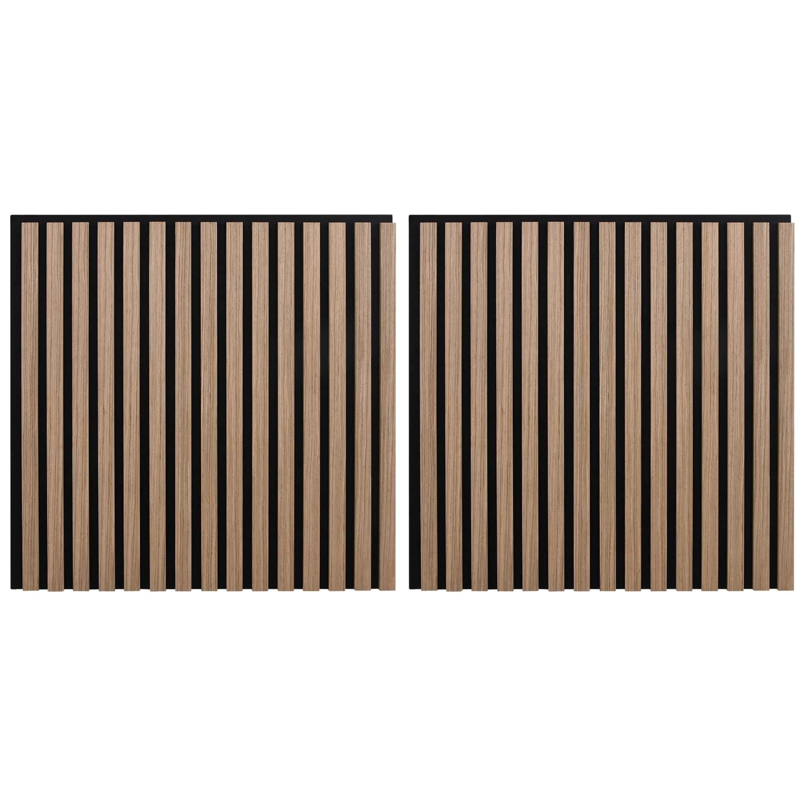 vidaXL Painéis de parede 2 pcs Castanho 60,5 x 60 cm