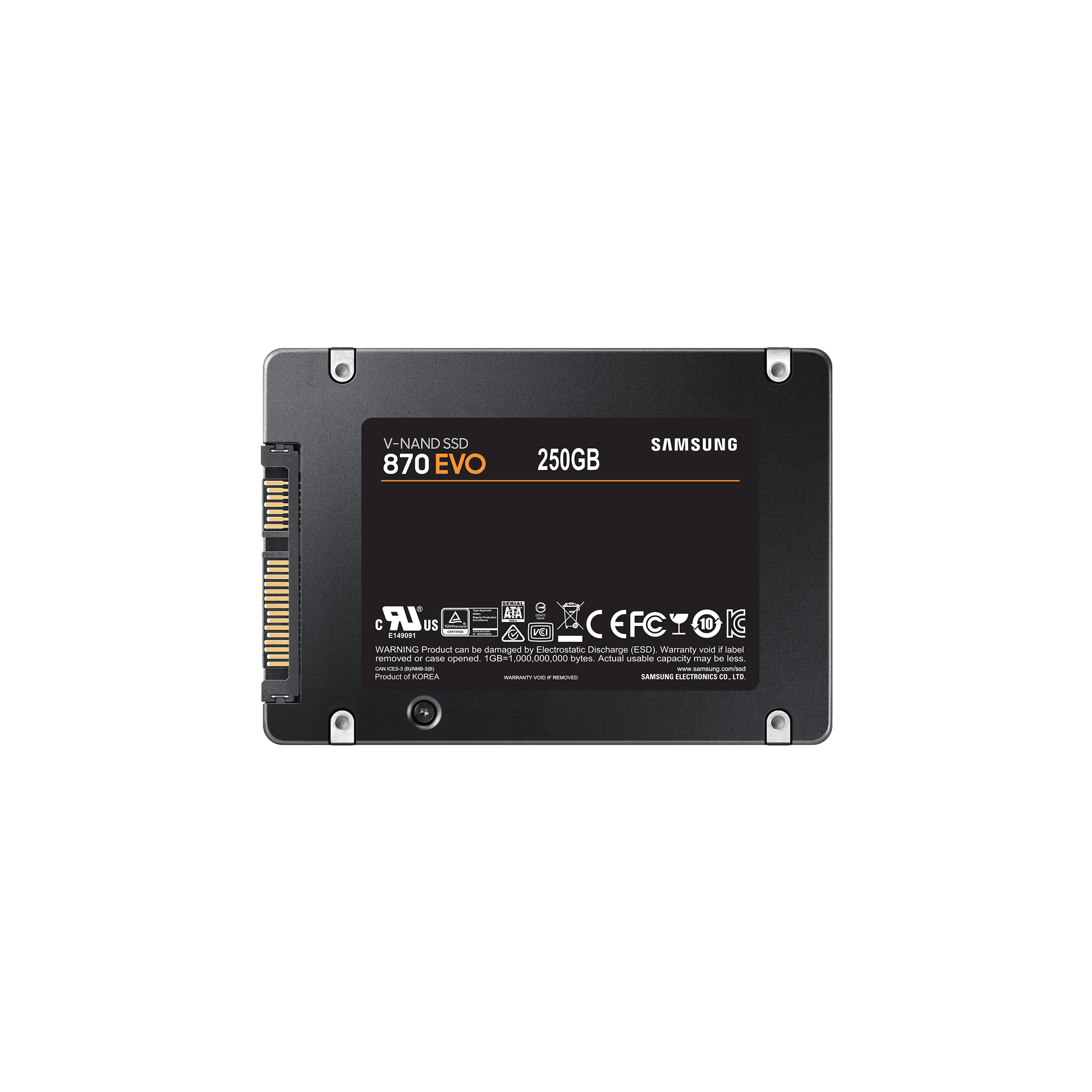 SSD Samsung 250GB 870 EVO 2.5" SATA3 - MZ-77E250B/EU