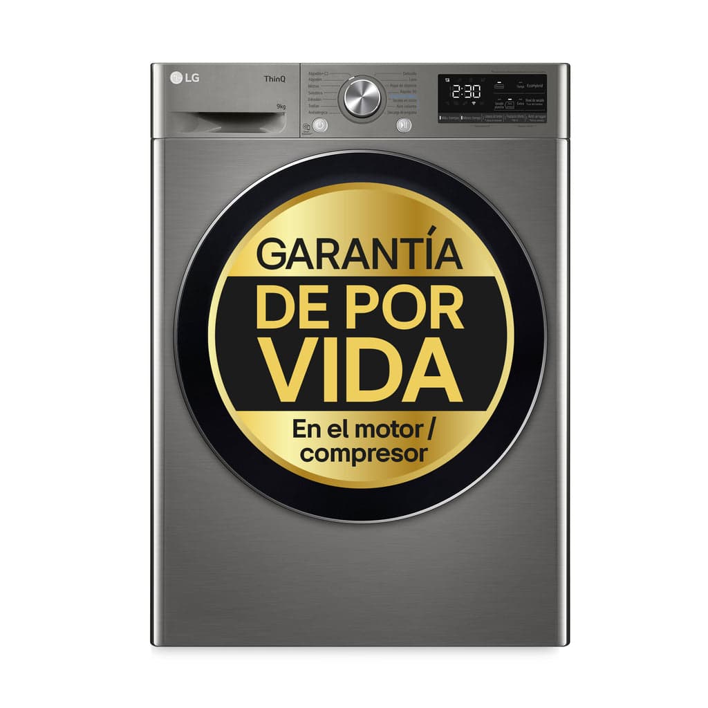 MÁQUINA DE SECAR ROUPA LG RH90V9PV2N 9KG INOX