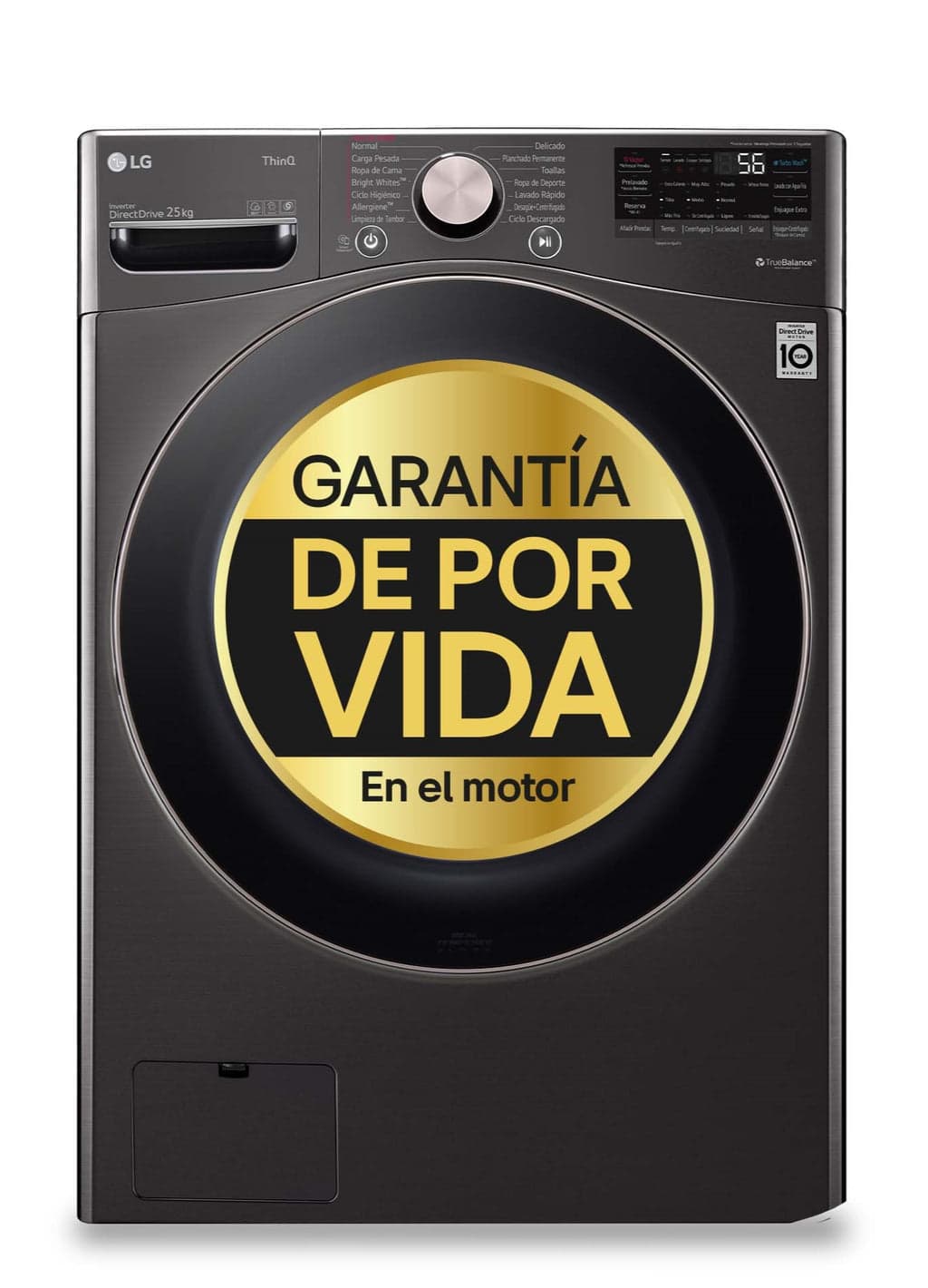 MÁQUINA DE LAVAR ROUPA LG F0P3CYV2E 20KG 1000R GRAFITO