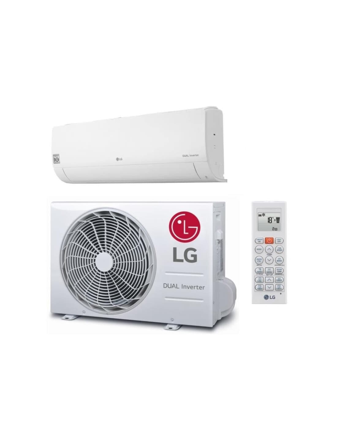 LG EZ-18-CYN.CSK1 + EZ-18-CYU.CL21 18000 BTUs Inverter Branco Classe A