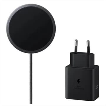 Samsung EP-P2900TBEGWW Carregador Wireless Magnético Qi2 25W + Adaptador 45W Dark Grey