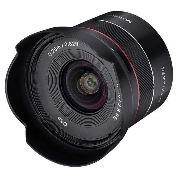 Objetiva Samyang 18mm f/2.8 AF para Sony FE
