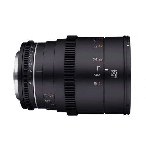 Objetiva Samyang 35mm T1.5 VDLSR MK2 para Sony E