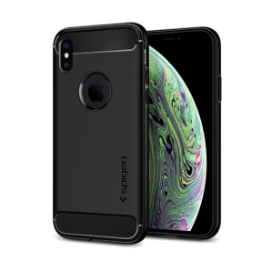 Capa Spigen Rugged Armor para iphone X / Xs Matte Preta